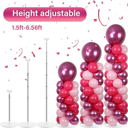 2 Sets Pink Balloon Column Stand Kit - Image 4
