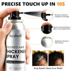 Root Touch Up Hair Color Spray–4oz, Sweat-Resistant & Natural, Instant Gray Hair Cover Up, Temporary Root Concealer Hair Filler Dye Spray for Hairline, Scalp&Thinning–Natural Black–Women & Men