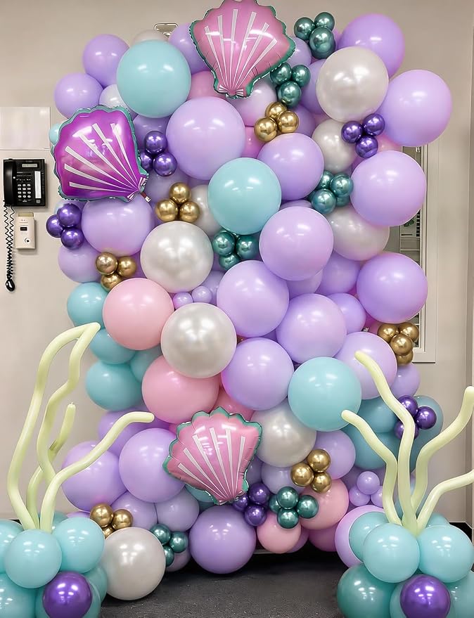 Mermaid Balloon Garland Arch Kit - Image 3