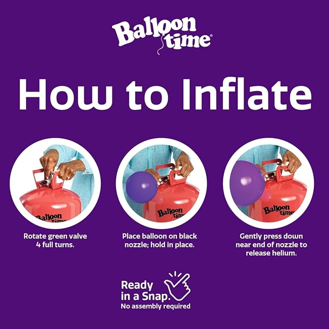 Balloon Time Disposable Helium Tank 14.9 cu.ft - Image 4