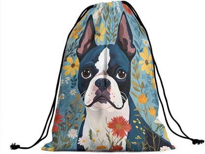 Giwawa Boston Terrier Drawstring Grip Bag - Image 2