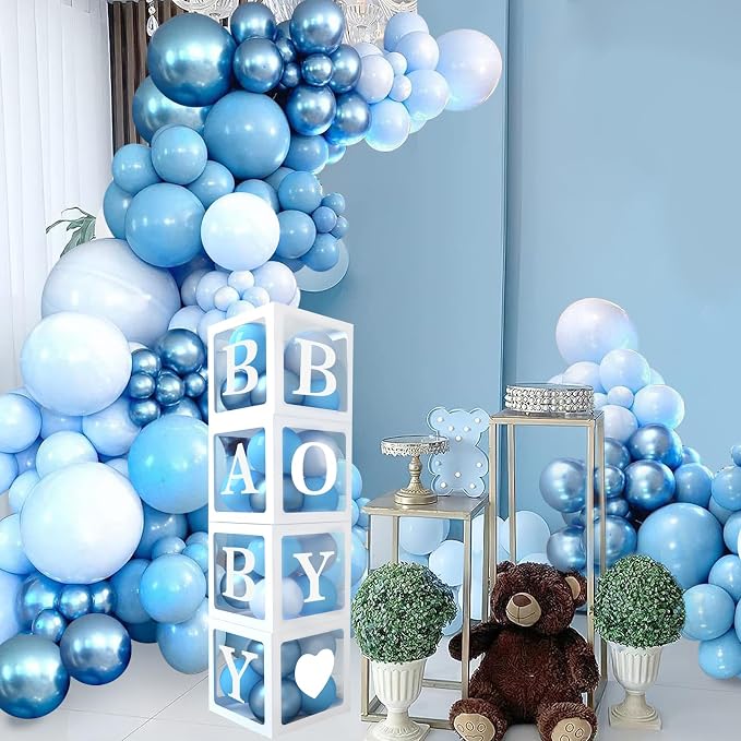 DataMoon Blue Baby Shower Decorations - Image 5