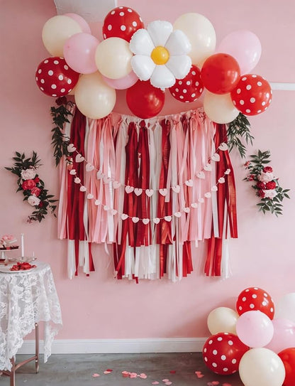 Strawberry Balloon Arch Garland Kit, Berry First Birthday Decor | 137 Pcs Pink - Image 5