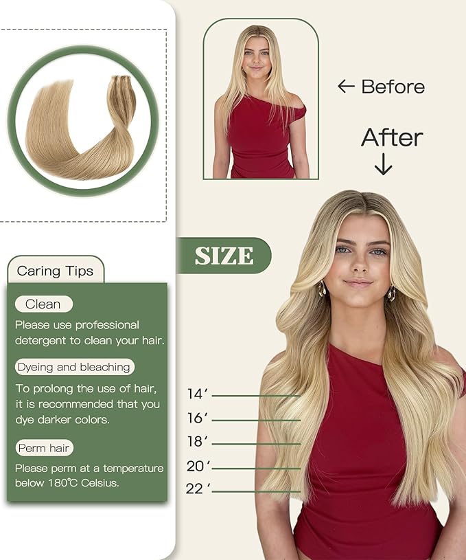 SURNEL Injected Invisiable Tape in Hair Extensions 18 Inch Golden Brown to Caramel Blonde Real Hair Extension Seamless Invisible Tape in Extensions 20Pcs 40g(#102727,18)