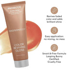 Madison Reed Color Reviving Gloss, Prosecco - Golden Blonde, Semi-Permanent Hair Dye, Enhances Hair Color & Corrects Tone, Adds Brilliant Shine, Keratin & Argan Oil, 4 Fl Oz (118 mL)