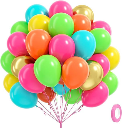 60pcs 12inch Tropical Balloons by Awenztech