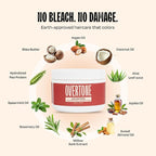Overtone Semi Permanent Hair Color Conditioner, Rose Gold for Brown is Golden Rose, 8 oz, Nourishing, Damage-Free, Color Depositing Mask for All Hair Types with Shea Butter & Coconut Oil, Vegan