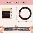 JIIRS 10PCS Boho Hair Ties,Elastic Bracelets,Elastic Hair Ties, Hair Bands For Ponytails,Ponytail Holder for Thick or Thin Hair,Boho Hair Bracelets No-Damage For Daily Life, Sport, Working(Set3)