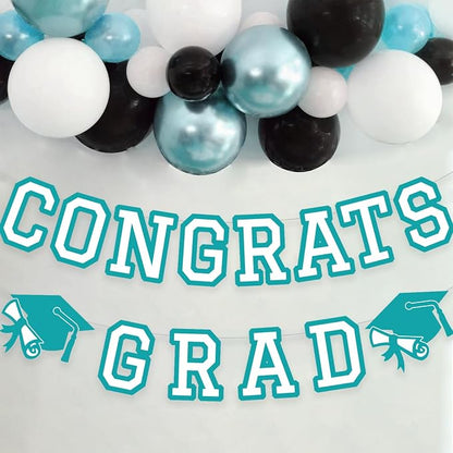 Congrats Grad Banner Graduation Party Banner Decoration Hanging Garland High - Image 4