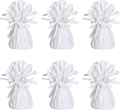 Beistle White Metallic Plastic Wrapped Balloon Weights by Beistle