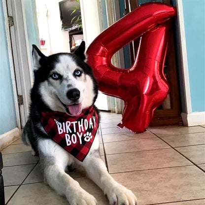 40 Inch Red Large Numbers Balloons 0-9, Self Inflating Foil Number 5 Helium - Image 5