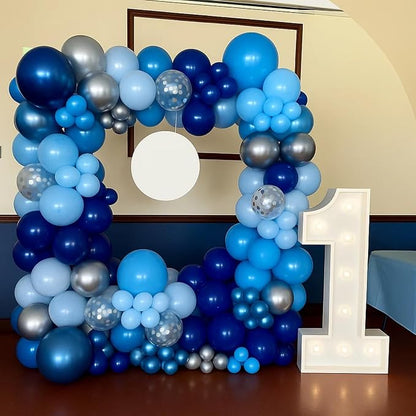 Patimate Blue Silver Balloons Set - Image 8