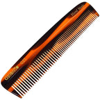 Giorgio G25 FineTooth and WideTooth Pocket Comb - Hair Styling Comb for Men and Women, Handmade Beard Combs for Men, Barber Combs, for Grooming,Saw Cut and Polished (Tortoiseshell)
