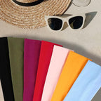 IVARYSS Workout Headbands for Women Non Slip, Premium Stretchy Soft Fabric Head Bands for Women's Hair, Wear for Yoga, Running, Sport, 6 Pack, Black