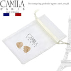 Camila Paris CP3290 French Hair Clip for Women, Set of 2 Small Nude Girls Hair Claw Clips Fashion Durable Hair Accessories for Women, Luxury Ladies Strong Hold No Slip Grip Clamp, Made in France