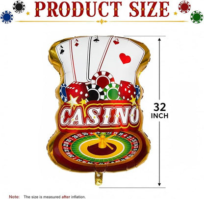 32 Inch Casino Balloon, Casino Night Birthday Decorations, Casino Night - Image 2