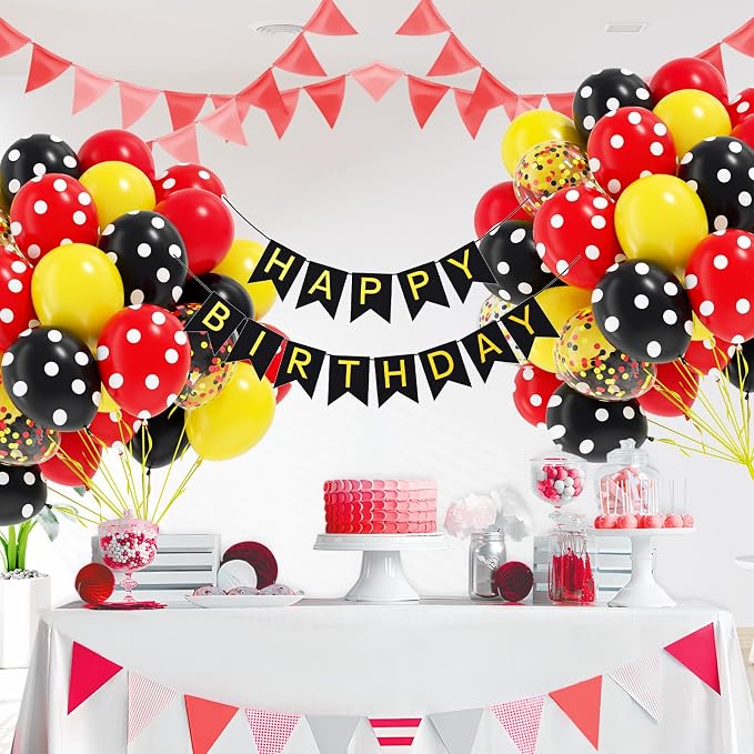 60pcs 12inch Red and Yellow Balloons - Image 7
