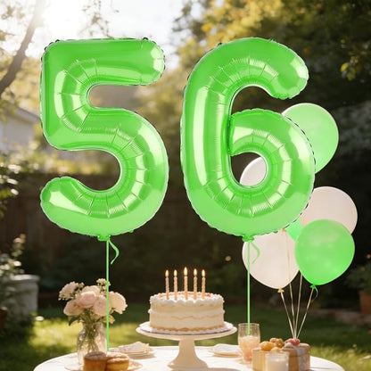 40 Inch Number 56 Balloons for 56th Birthday Party Decorations, 0-100 Fruit - Image 3