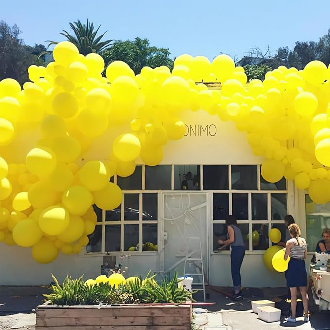 PartyWoo Yellow Balloons 20pcs Latex Helium Balloons 18 Inch | Birthday Baby - Image 6
