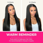 Lashey Seamless Clip in Hair Extensions Real Human Hair with Invisi Edge 24 Inch 260g Thick Hair 10pcs Natural Black Straight Seamless Clip ins