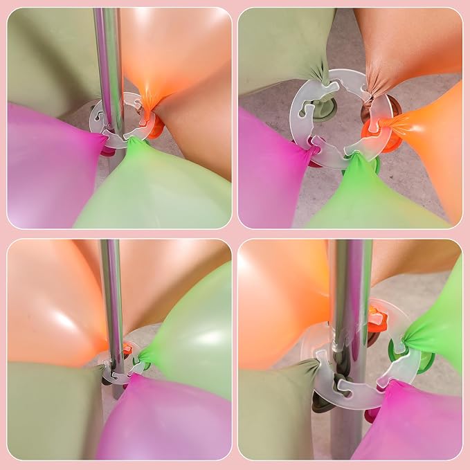 Xindojuz 50 PCS Balloon Clips for Balloon Arch, Plastic BalloonArch Clips - Image 3