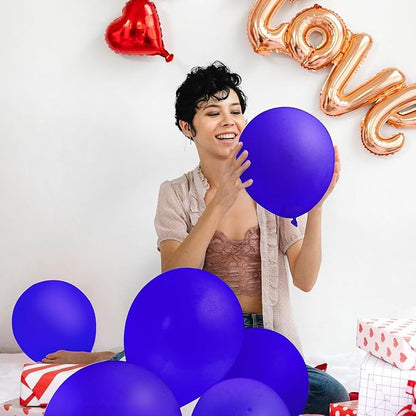 EMART Blue Balloons 12 Inch 100pcs, Latex Balloons - Image 5