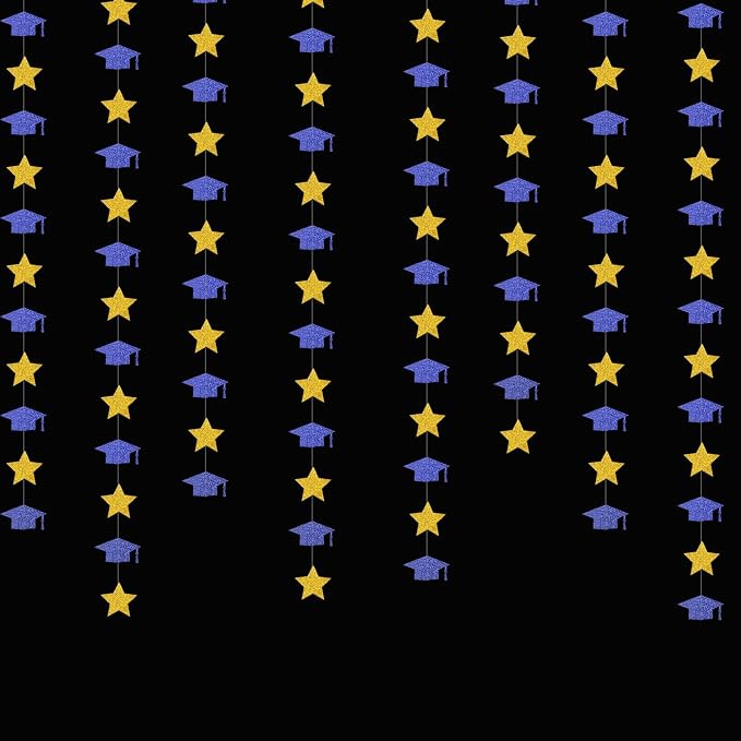 Navy-Blue Gold Graduation-2026 Class Party-Decorations - Image 5