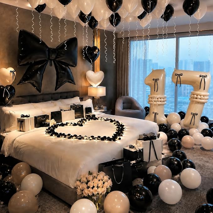 40 Inch Beige 17 Number Balloon - Image 8