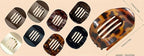 Dodorado Flat Hair Clips,Suerteyay/Hailoyearn Simple Refined Hair Clip, Sturdy Keep No Slip Large Claw Clips,Volume Flat Top Round Clip for Thick or Thin Hair (6p)