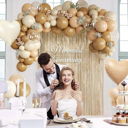 Boho Neutral Brown Balloon Garland Arch Kit - Image 4