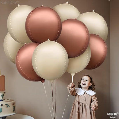 KatchOn Brown and Cream Balloons Set 22 Inch - Image 6