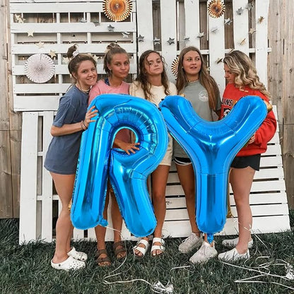TONIFUL 40 Inch Large Blue Letter R Foil Balloons Alphabet Balloons | Giant - Image 5