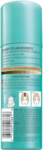 L'Oreal Paris Magic Root Cover Up Concealer Spray for Blondes, Medium Blonde, 2 fl. oz., Ammonia and Peroxide Free, Suitable for Medium Blonde Hair Color