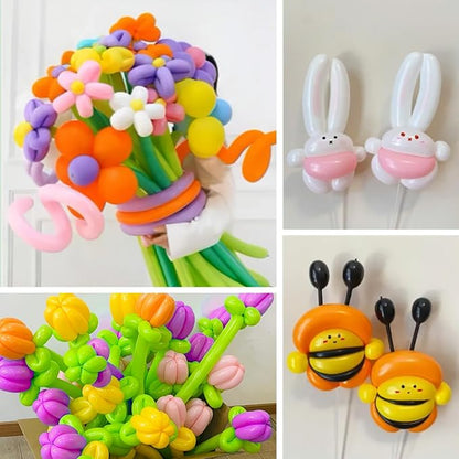 260 Long Balloons for Balloon Garland Thickening Skinny Latex Twisting Animals - Image 5