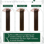 RUNATURE Brown Clip in Hair Extensions, Real Human Hair Clip in Extensions 20 Inch, Long Hair Extensions Clip Ins, Double Weft Remy Natural Hair, Add Hair Length, 50g 3pcs #2 Dark Brown