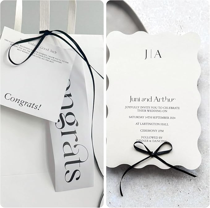 KINGLAKE Black Satin Ribbon - Image 7