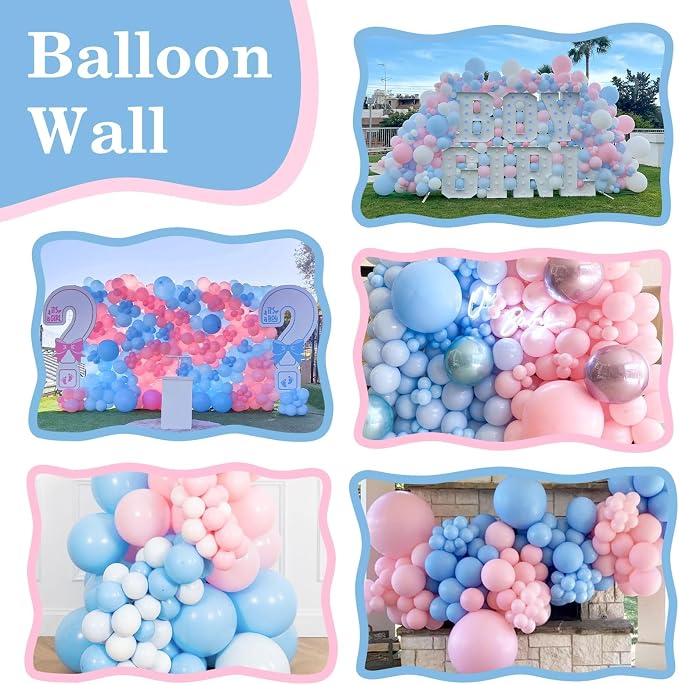 Pink Blue Link Balloons - Image 4