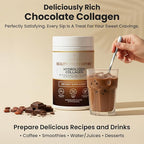 VITASEI Hydrolyzed Collagen Peptides Powder with Resveratrol & Vitamin C – Hair, Skin, Nails & Joint Support – Colágeno Hidrolizado for Women & Men – Delicious Chocolate Flavor, 16 oz (30 Servings)