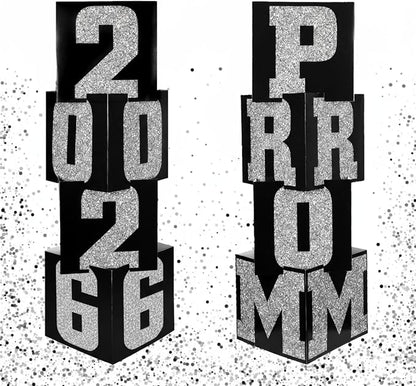 Queekay 8 Pcs Prom Column Standup Photo Booth Decorations 2026 Prom Backdrop by Queekay
