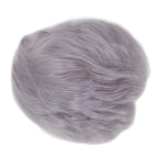 H&Bwig Men Short Toppers Hairpiece Clip in Hair Extensions for Covering White Loss Hair Toupee (silver)