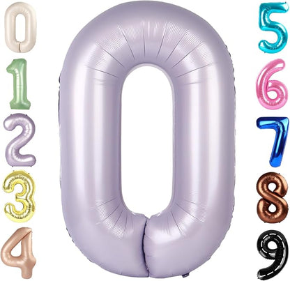 Number 0 Balloons 40 Inch for 10 100 Birthday Party Decorations, Dark Green | by Mluchee