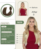 SURNEL Injection Tape in Hair Extensions Human #4 Chocolate Brown Invisible Tape in Extensions 20 Pcs 40g(#4,18)