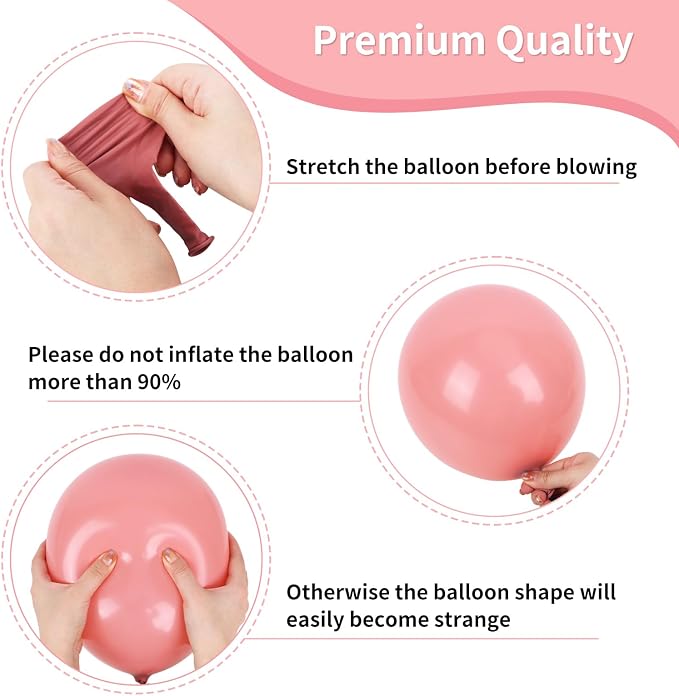 RUBFAC Colorful Balloons Boho Rainbow Party Balloon 65pcs 12 Inches Assorted - Image 3