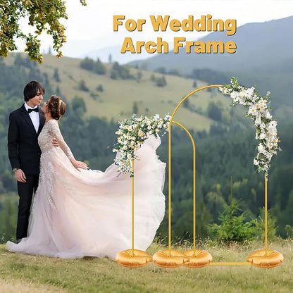4 Pieces Golden Water Bag for Arch Stands Base Heavy Weight Water Bag | Water - Image 7