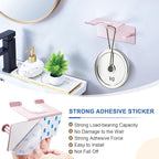 Hair Dryer Holder Wall Mounted, Blow Dryer Holder Adhesive, Metal Hairdryer Holder for Bathroom, Hair Tool Organizer with Plug&Cord for Cabinet Bathroom Bedroom Barber Shops