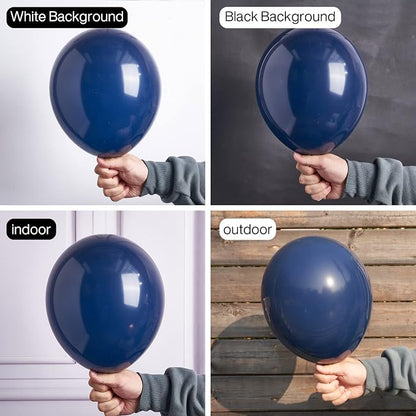 PartyWoo Navy Blue Balloons 50pcs Dark Blue Helium Latex Balloons 12 Inch | - Image 2