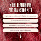 Overtone Daily Color Depositing Conditioner - 8oz Temporary Coloring Conditioner w/Shea Butter & Coconut Oil - Refresh Color & Prevent Fading - Vegan & Cruelty-Free, Pink for Brown is Rapsberry Pink