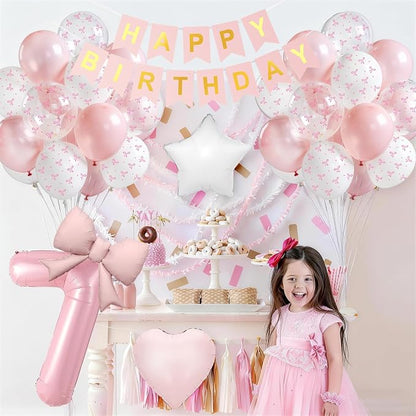 7th Pink Bow Birthday Decorations - Image 6