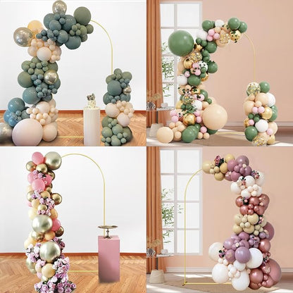 Wedding Arch Backdrop Stand 6.6FT Gold Wedding Balloon Arched Backdrop Stand - Image 7