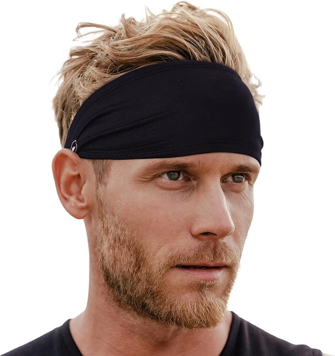 Tough Headwear Tough Outfitters Headband for Men - Mens Headbands - Working Out Sports Performance Head Bands - Athletic Cycling Running Sweat Band, Football Headbands - Sweat Bands Men/Women